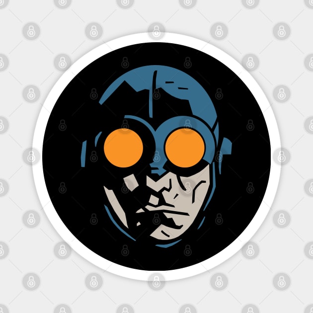 LOBSTER JOHNSON HUGE HEAD Magnet by ROBZILLA